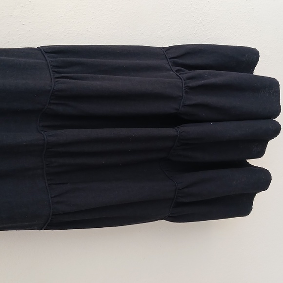 Joie Black Linen Maxi Dress Small - Picture 4 of 7